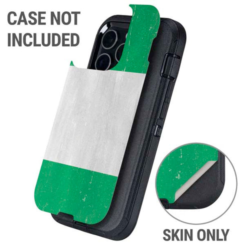 Nigeria Flag Distressed Otterbox Defender iPhone Skin